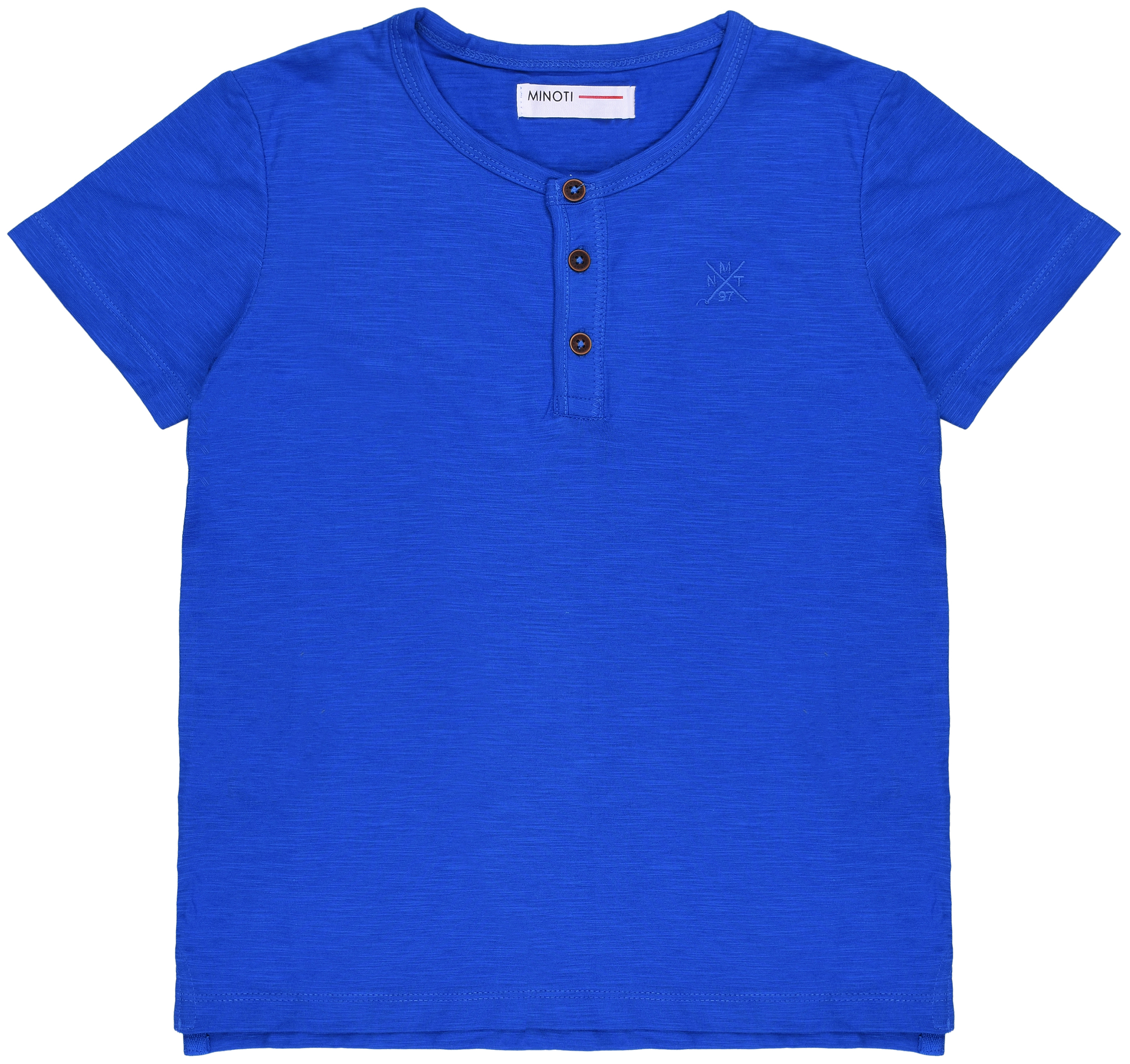 

Футболка Minoti 1Henley 4 13045 74-80 см Синяя
