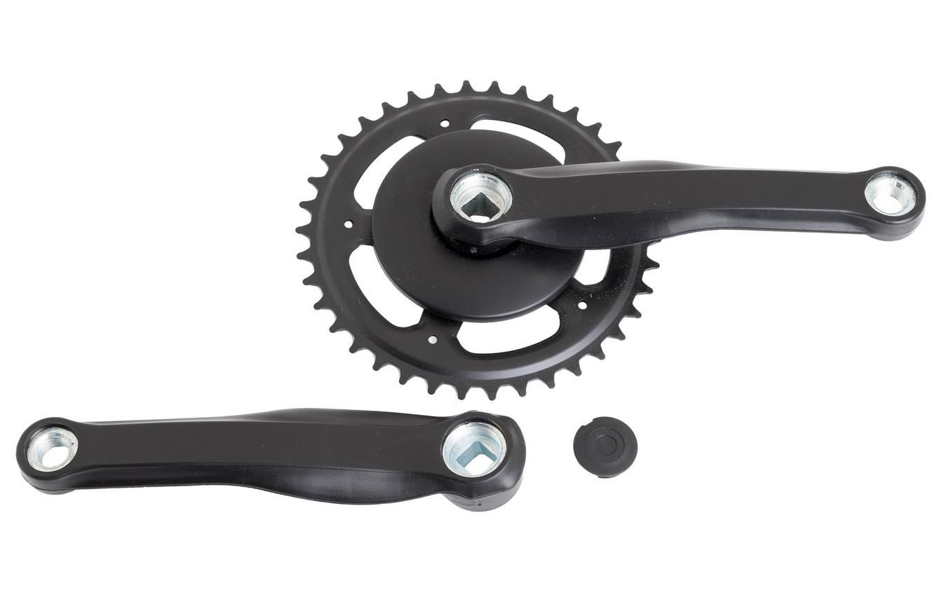 

Шатун BOLD на 1 скорость Alu 42T, 170мм, черный (M-037)