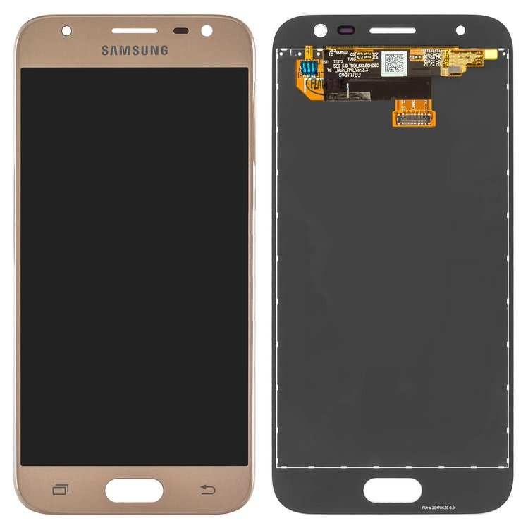 

Дисплей для Samsung J330 Galaxy J3 (2017) с сенсором (тачскрином) золотой, TFT с регулировкой яркости