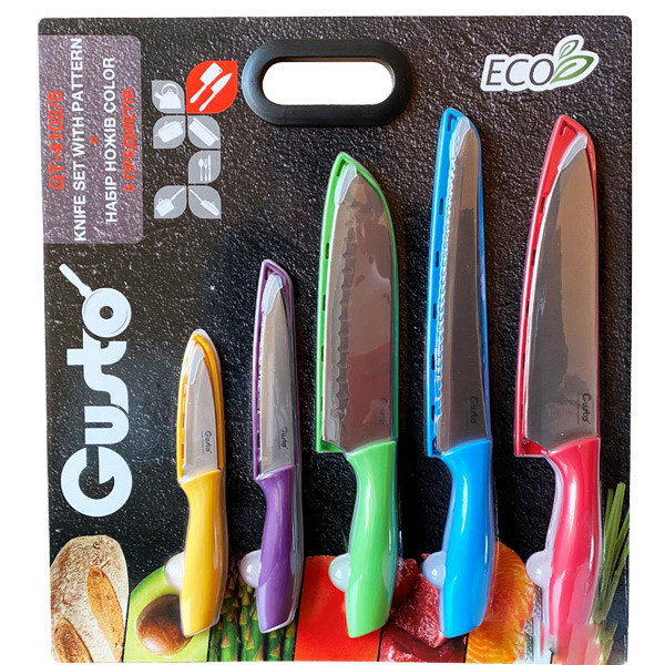 

Набор ножей Gusto Color GT-4102-5 5 предметов