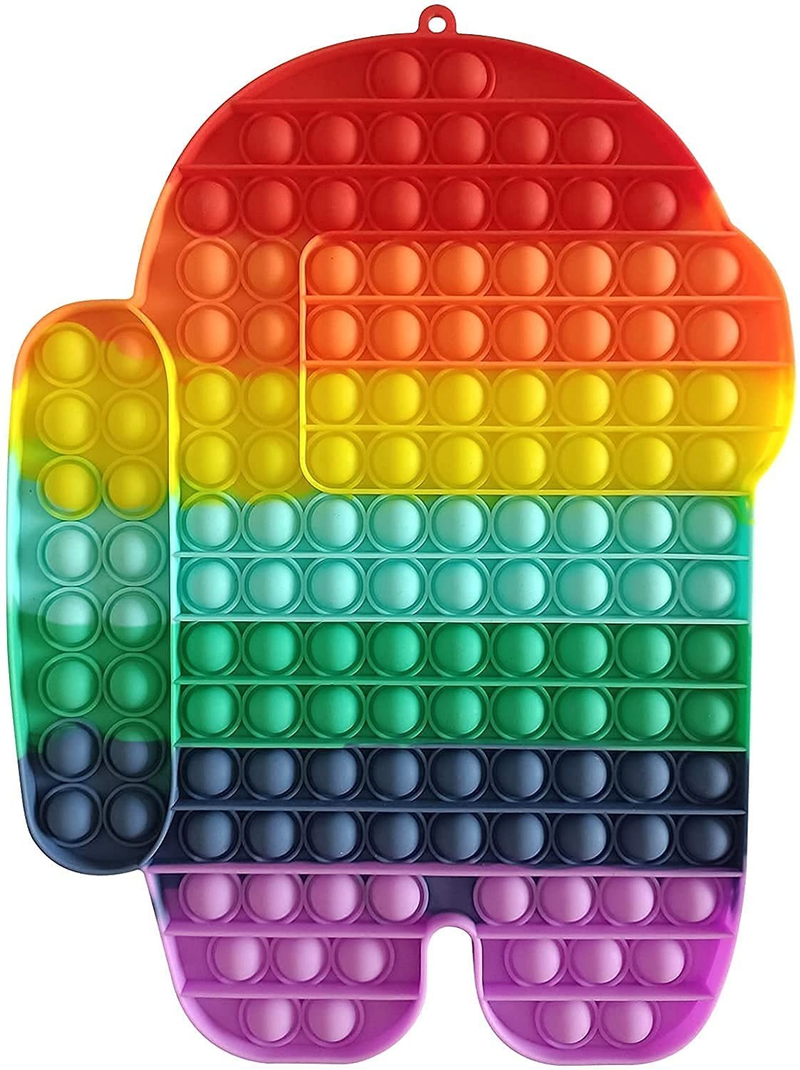 

Игрушка антистресс пупырка Pop It Амонг Ас Rainbow 30х26 см