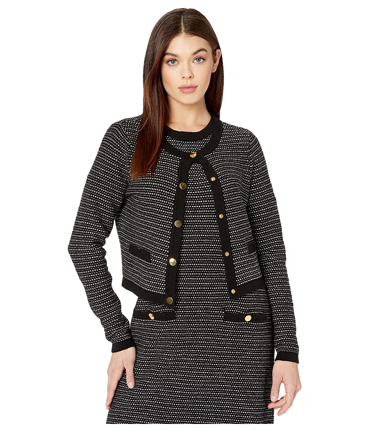 

Кардиган Milly Tweed Knit Cropped Black Multi, M (46)
