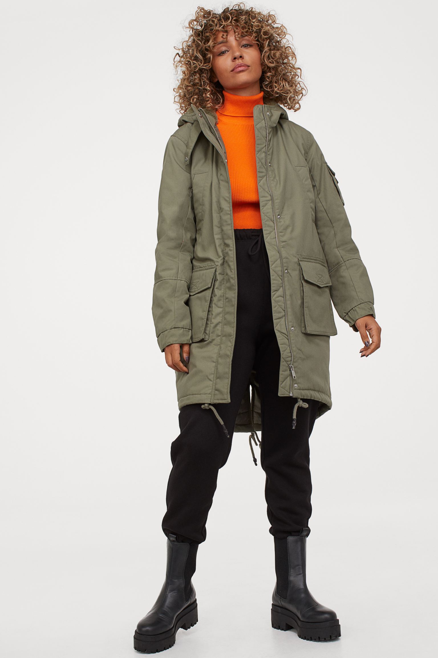 

Парка H&M 48 хаки 3098761522