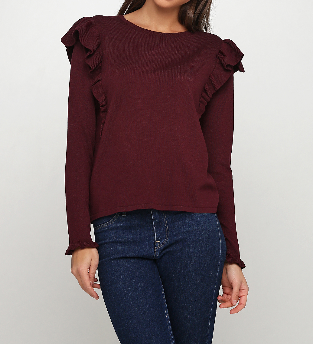 

Джемпер FRIENDTEX Ellinor  бордовый, Джемпер FRIENDTEX Ellinor L бордовый