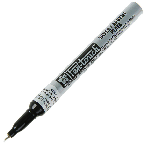 

Маркер Pen-Touch Серебро тонкий (EXTRA FINE) 0.7мм Sakura (41102)