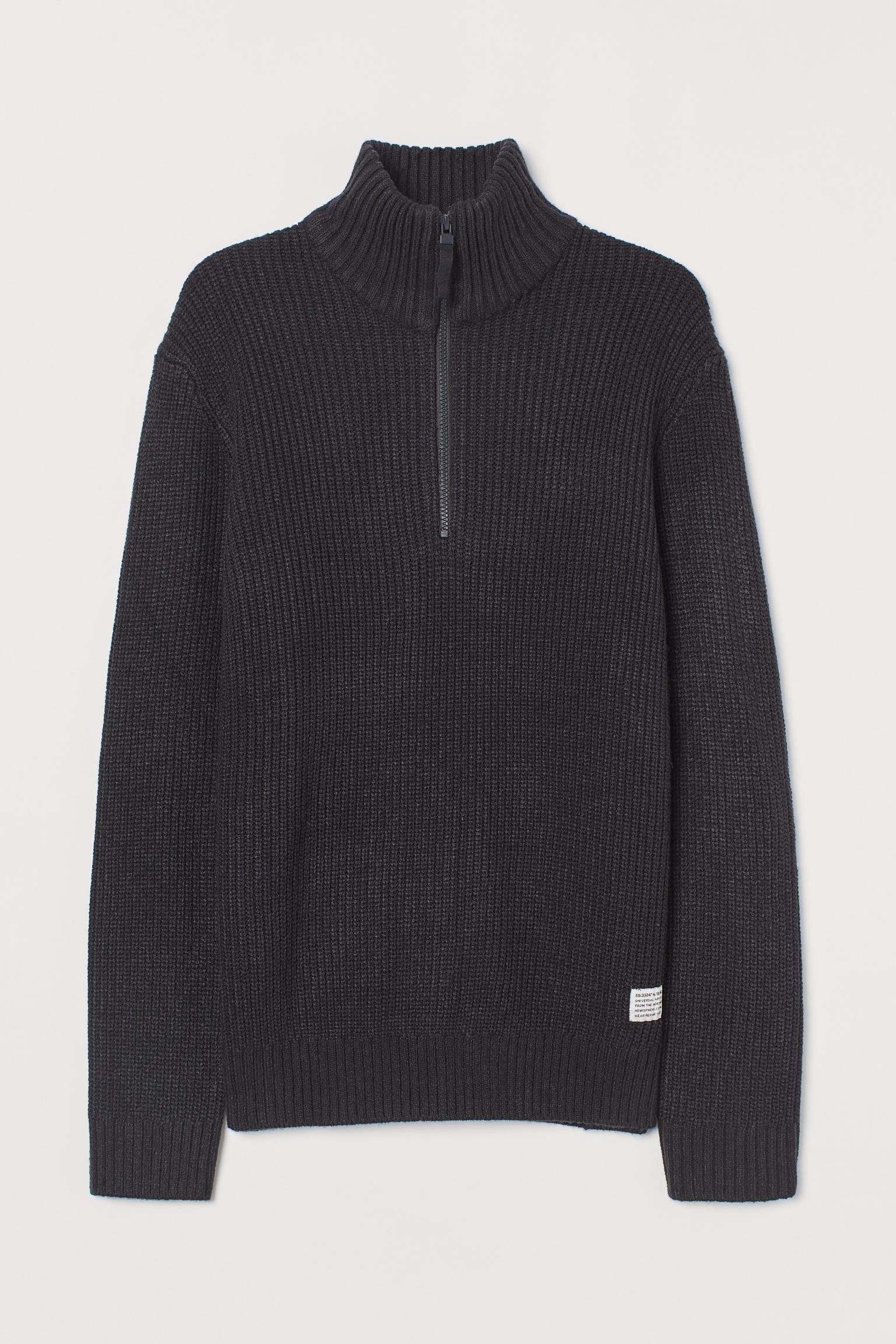 

Свитер H&M L черный 7099108302