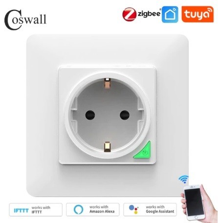 

Розетка Coswall Zigbee встраиваемая для умного дома Tuya Smart Life
