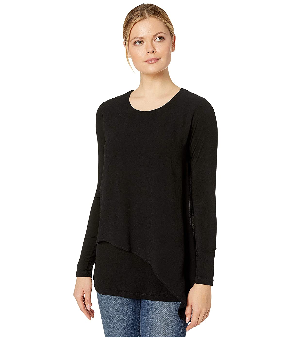 

Лонгслив Karen Kane Sheer Overlay Top Black, XS (42)