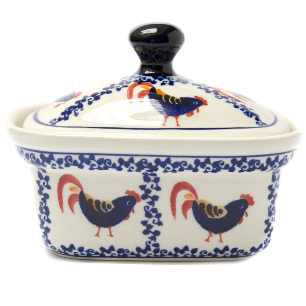 

Масленка Паштетница 0,45л Ёмкость с крышкой Cockerel