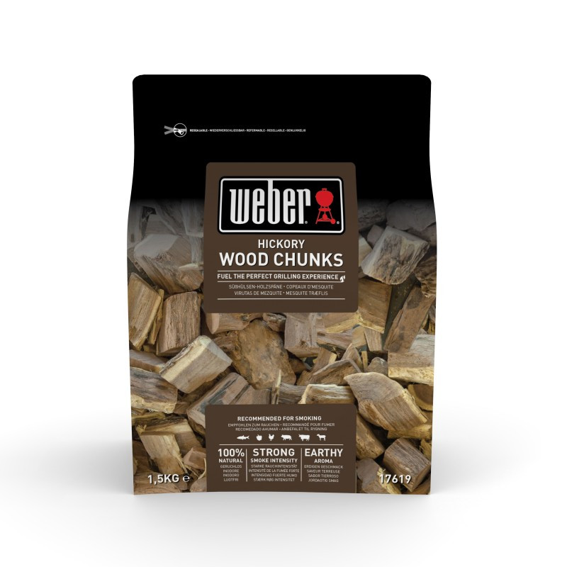 

Бруски для копчення WEBER Гікорі, 1,5 кг