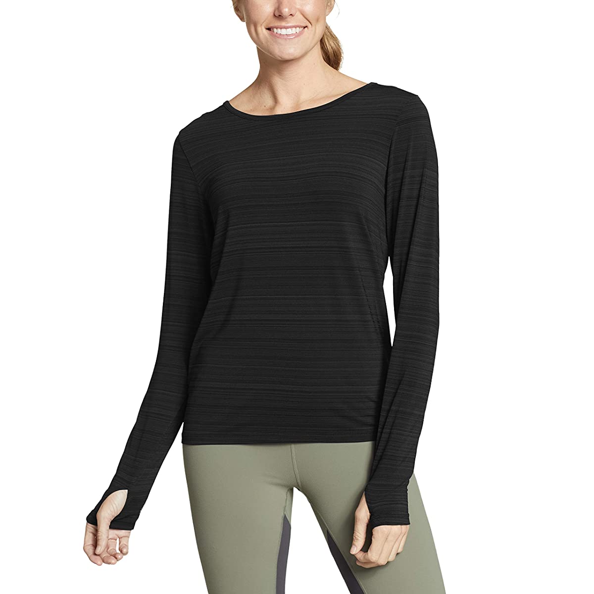 

Лонгслив Eddie Bauer Trail Light Long Sleeve Tie Back Crew Black,  (48, Лонгслив Eddie Bauer Trail Light Long Sleeve Tie Back Crew Black, L (48)
