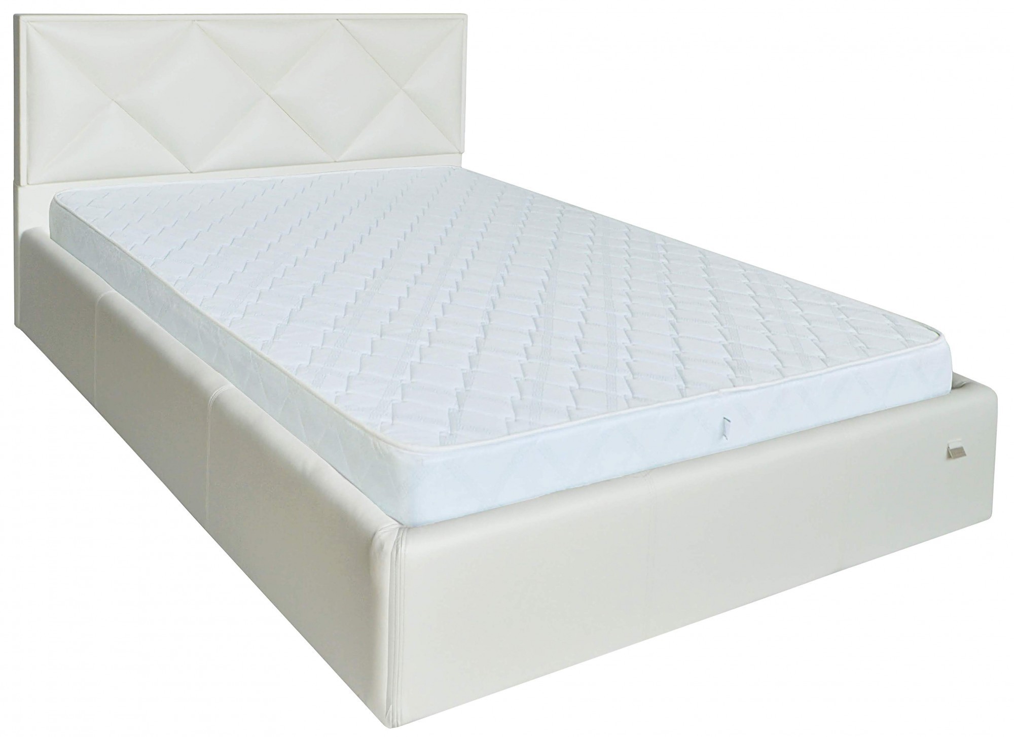 

Кровать Двуспальная Leeds Матрас Comfort Plus 160 х 200 см Boom 01 С подъемным механизмом и нишей для белья Белая