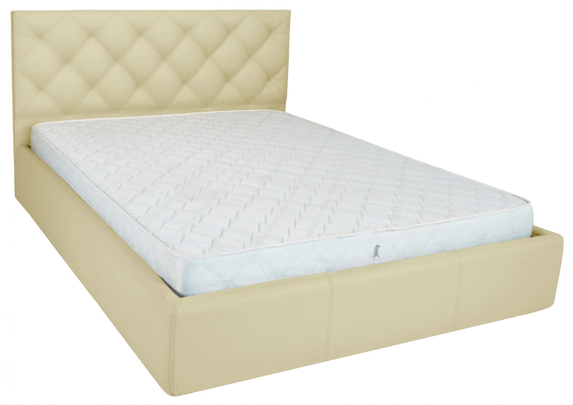 

Кровать Двуспальная Bristol Матрас Comfort Plus 160 х 200 см Fly 2207 С подъемным механизмом и нишей для белья Бежевая