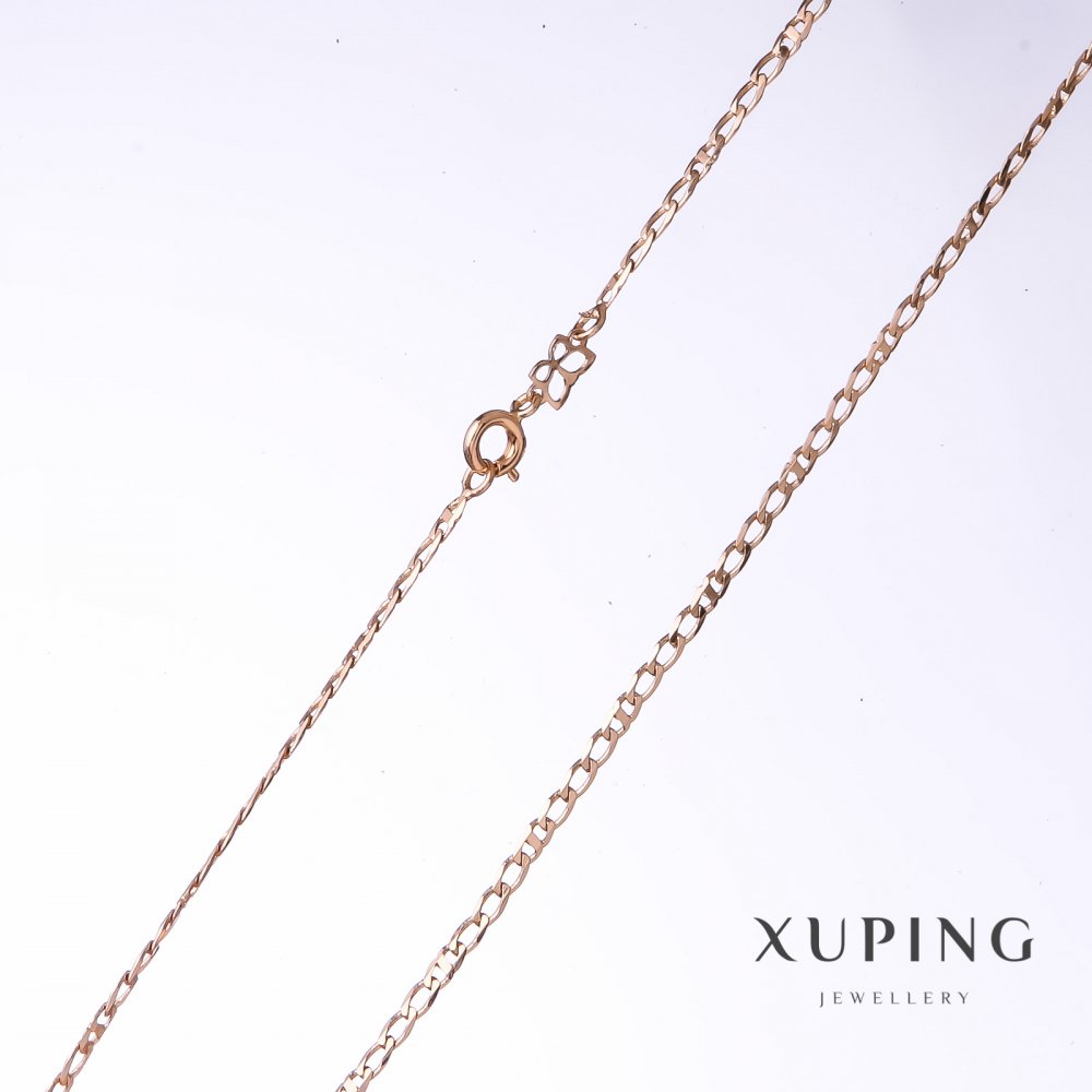

Цепочка Xuping плетение Картье, толщина 2,5мм, длина 43см позолота 18к, ida26278