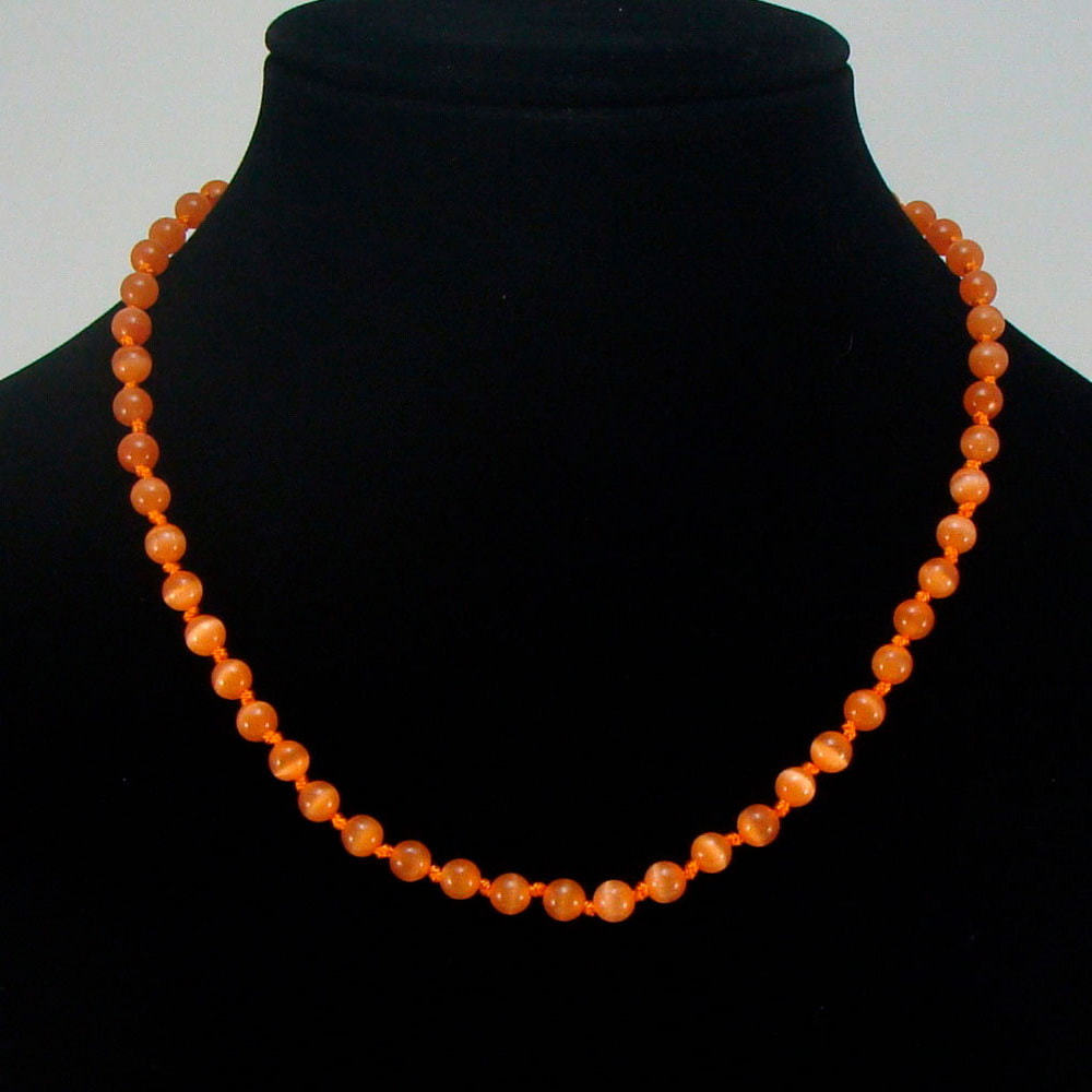 

Бусы из кошачьего глаза (8 мм), fazS1142