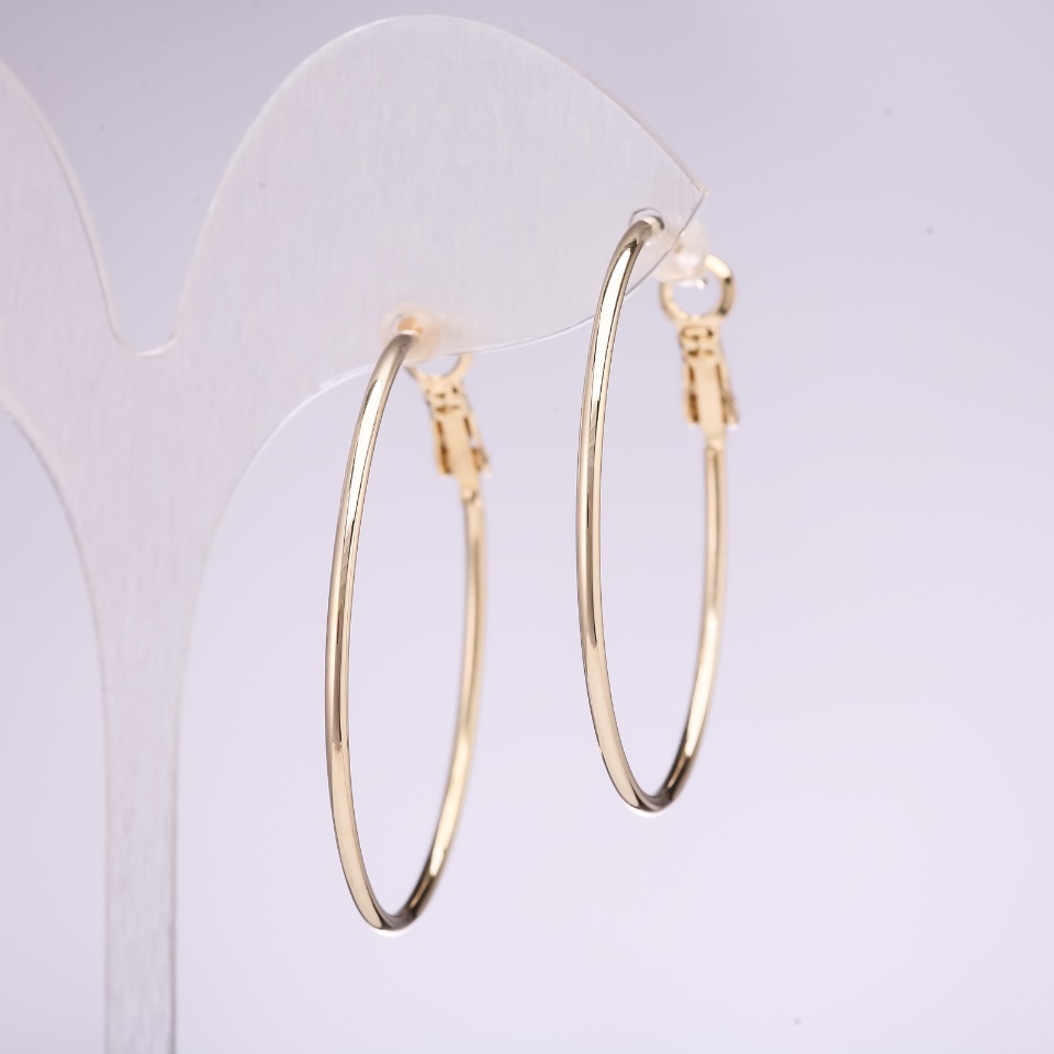 

Серьги Кольца серия 925 40мм металл золотистый, ida33923
