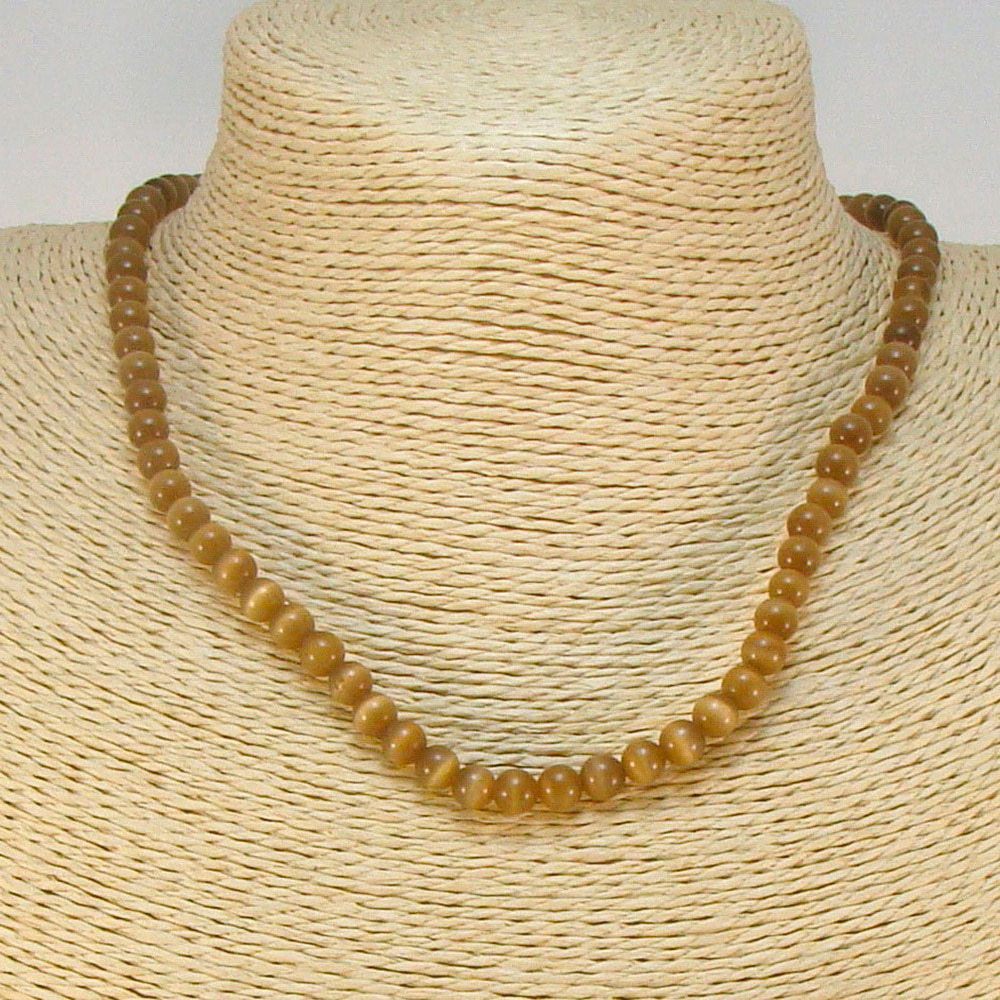 

Бусы из кошачьего глаза (6 мм), fazS1136
