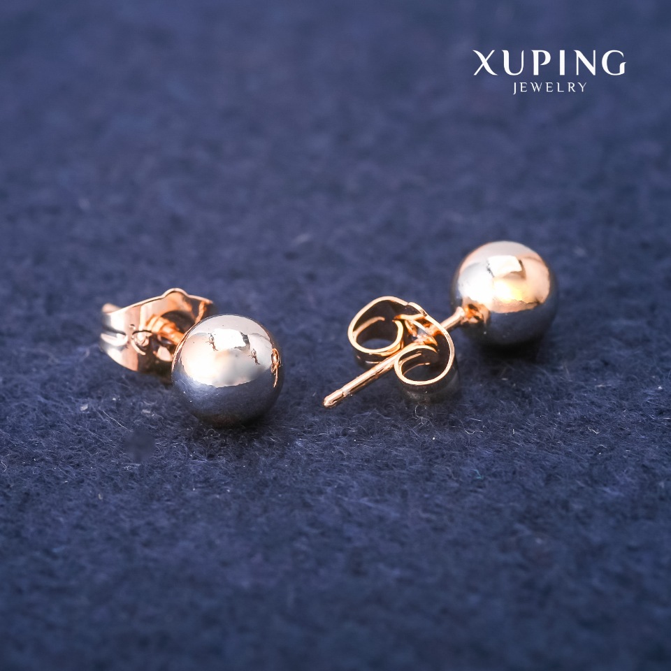 

Серьги пусеты Xuping Шарик 7мм Родий, Позолота 18К, ida36494