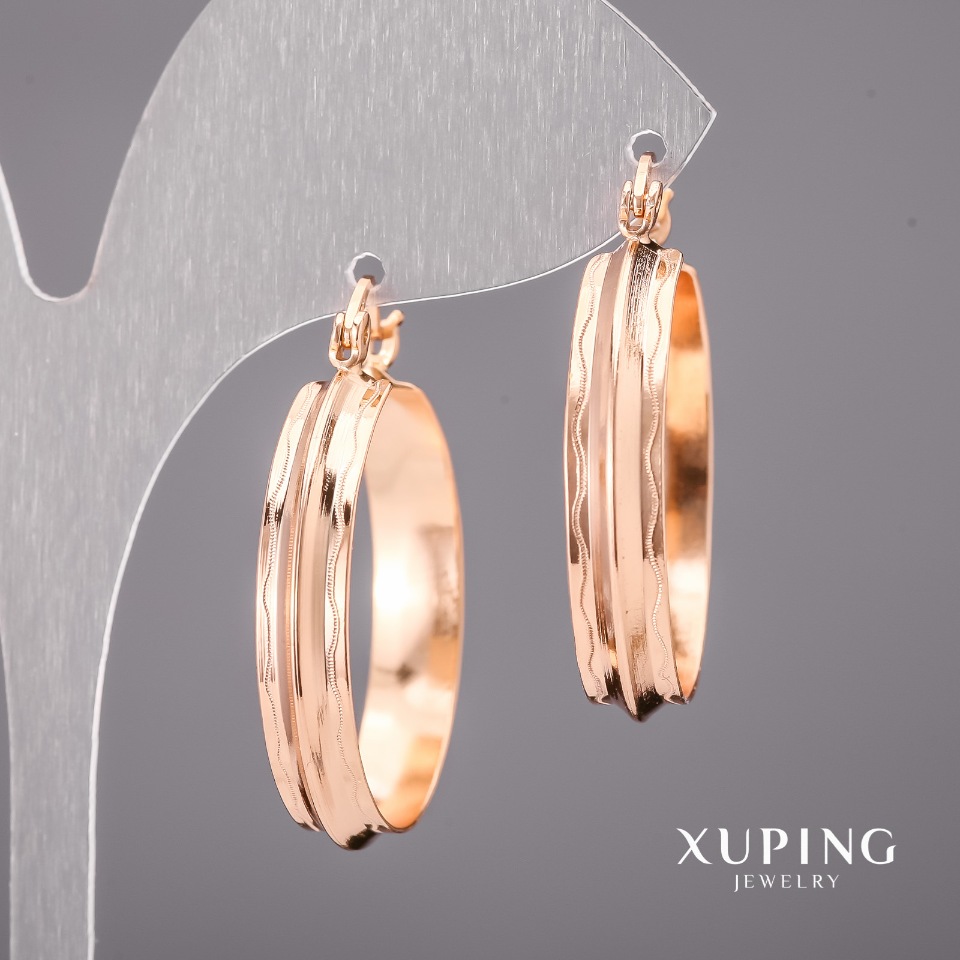 

Серьги Xuping Кольца 2х27мм Позолота 18К, ida36565