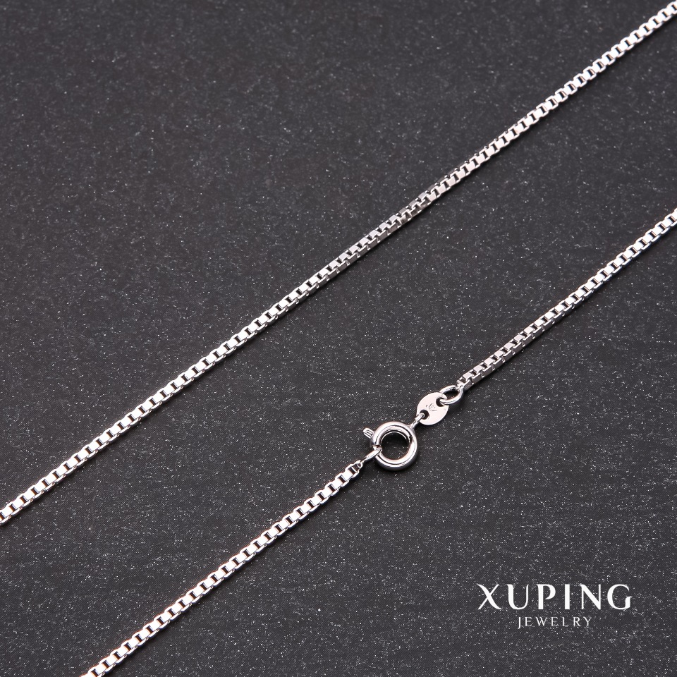 

Цепочка Xuping плетение Квадрат, длина 60см, толщина 1,3мм Родий, ida35414