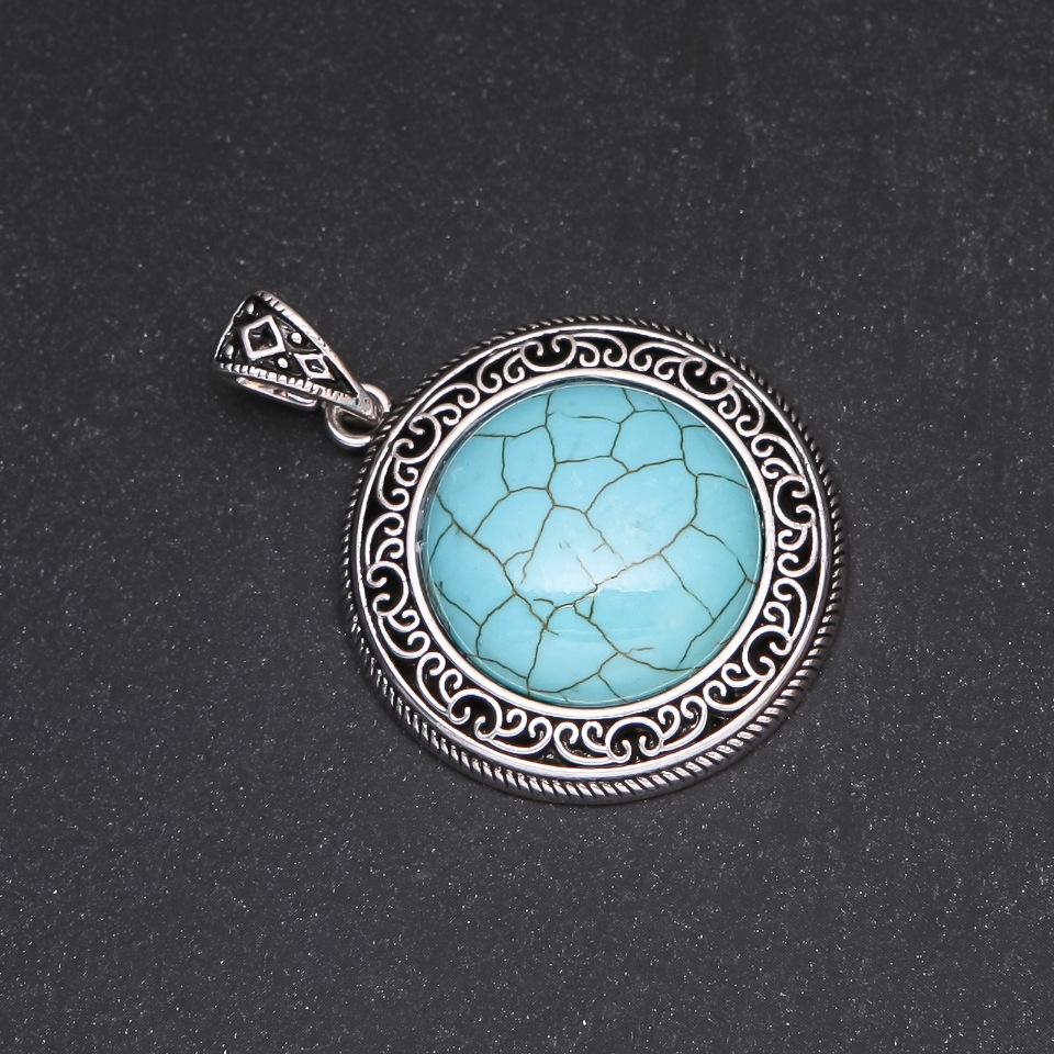 

Кулон "Бирюза" (им) в оправе под старину 38х53мм, ida35276