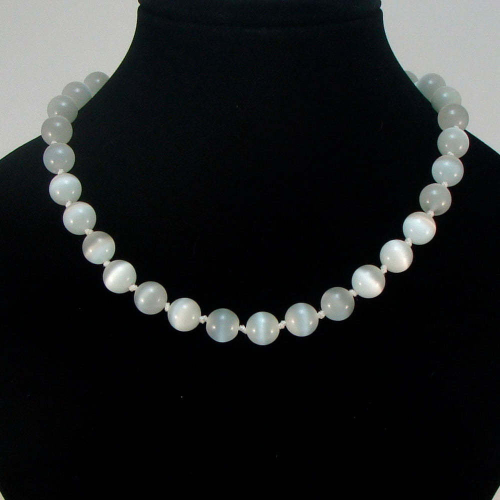 

Бусы из кошачьего глаза (12 мм), fazS1199