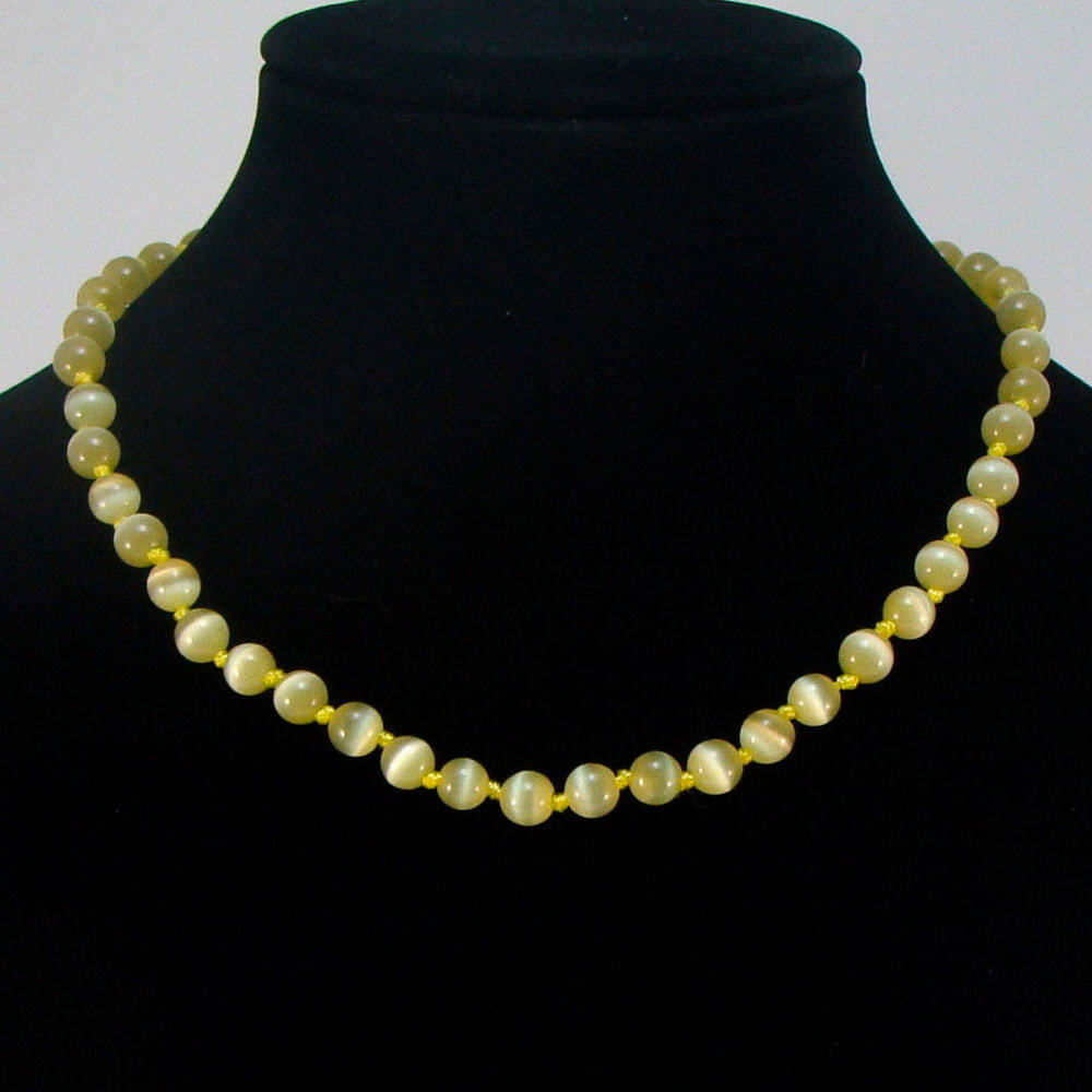 

Бусы из кошачьего глаза (8 мм), fazS1149