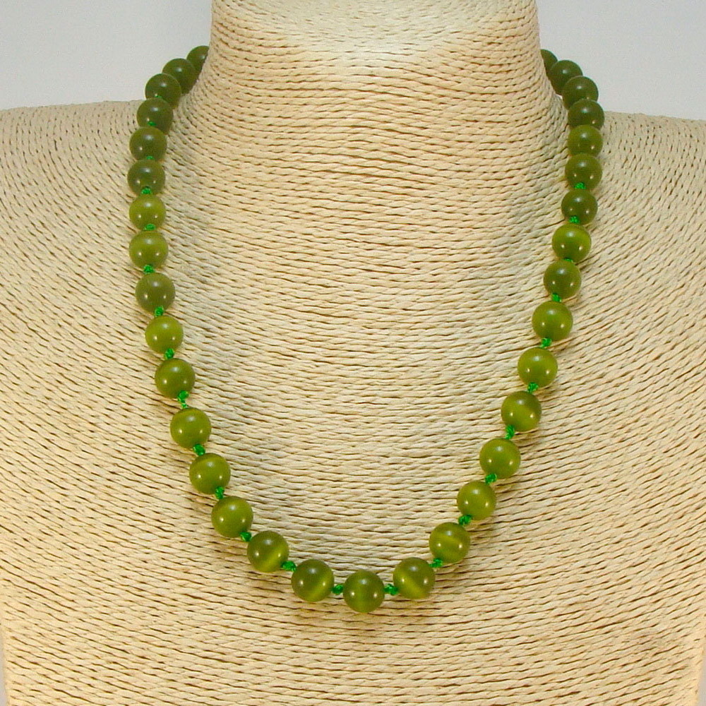 

Бусы из кошачьего глаза (10 мм), fazS1176