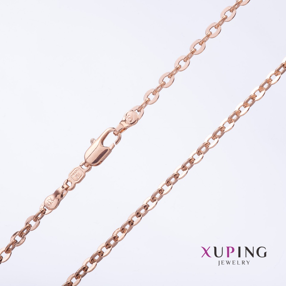 

Цепочка Xuping плетение Якорное плоское округлое, длина 45см, толщина 3х4мм, ida16724