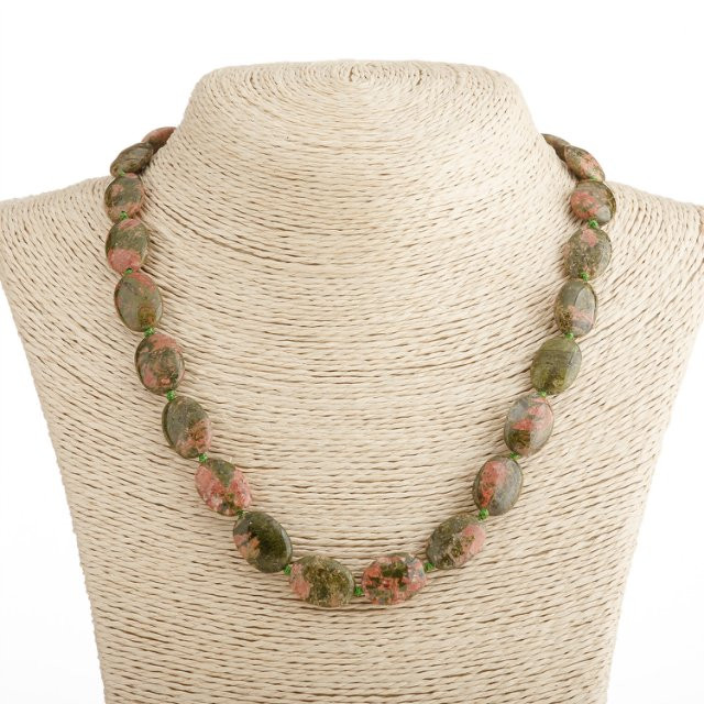 

Бусы Яшма гелиотроп плоский овал 1,8х1,3 мм на замочке, длина 49 см, ida7632