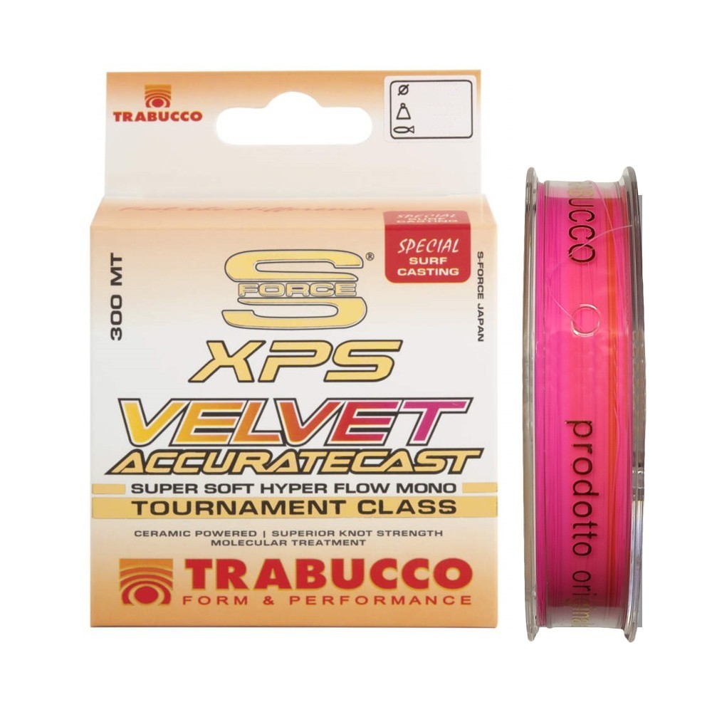 

Леска серфовая Trabucco S-force Velvete Accurat Cast 0,22мм 300м 5,51кг