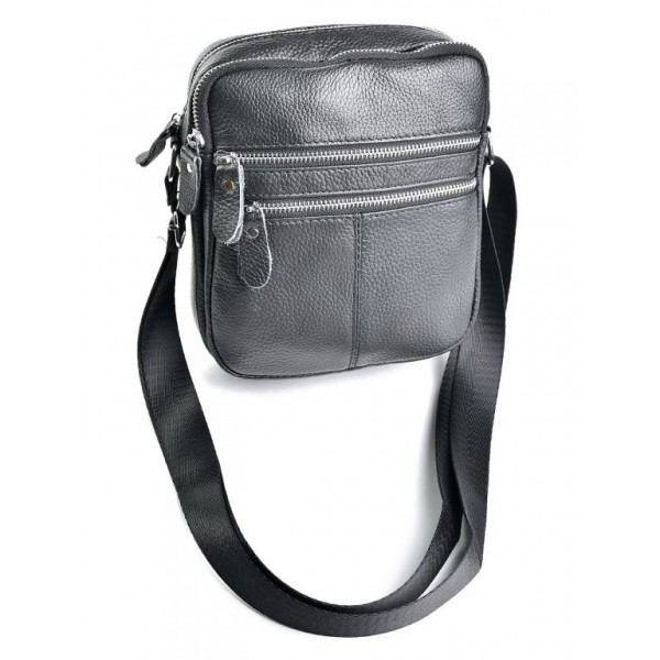 

Мужская сумка кожаная BagMan №W-125 черный