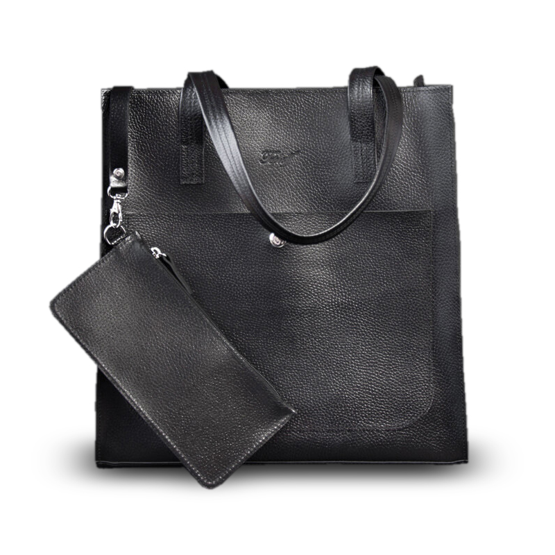 

Сумка женская повседневная Teploff шопер Shopper Everyday, кожа Spil Flotar - чёрная
