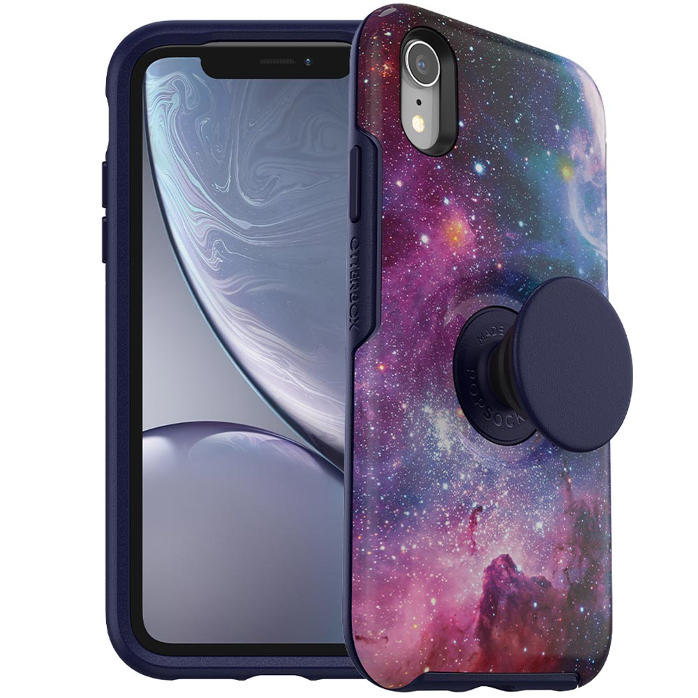 

Чехол противоударный с подставкой OtterBox Symmetry Pop Series для Iphone XR Blue Nebula