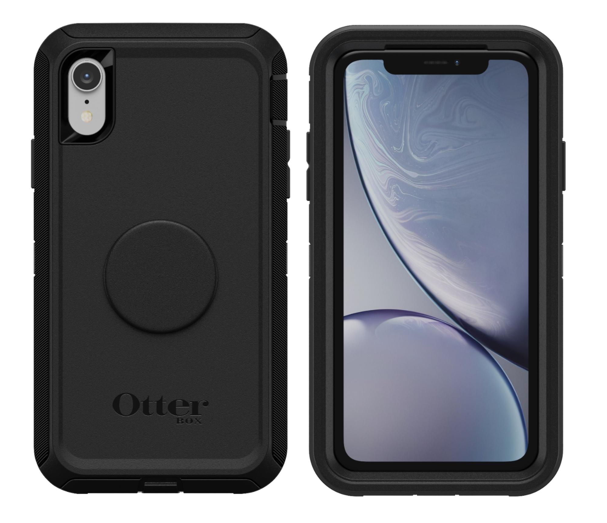 

Чехол противоударный с подставкой OtterBox Defender Pop для iPhone XR Black