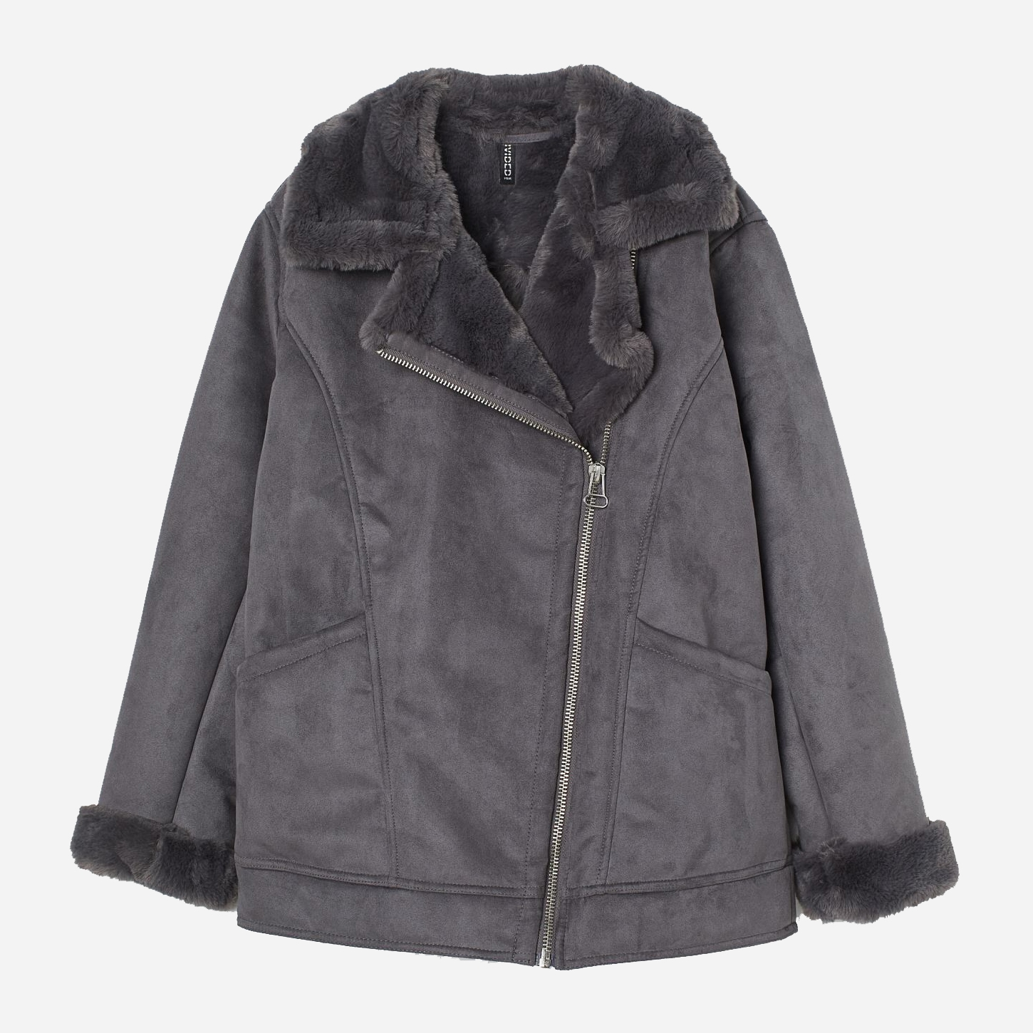 

Дубленка H&M 9169662wtt M Серая