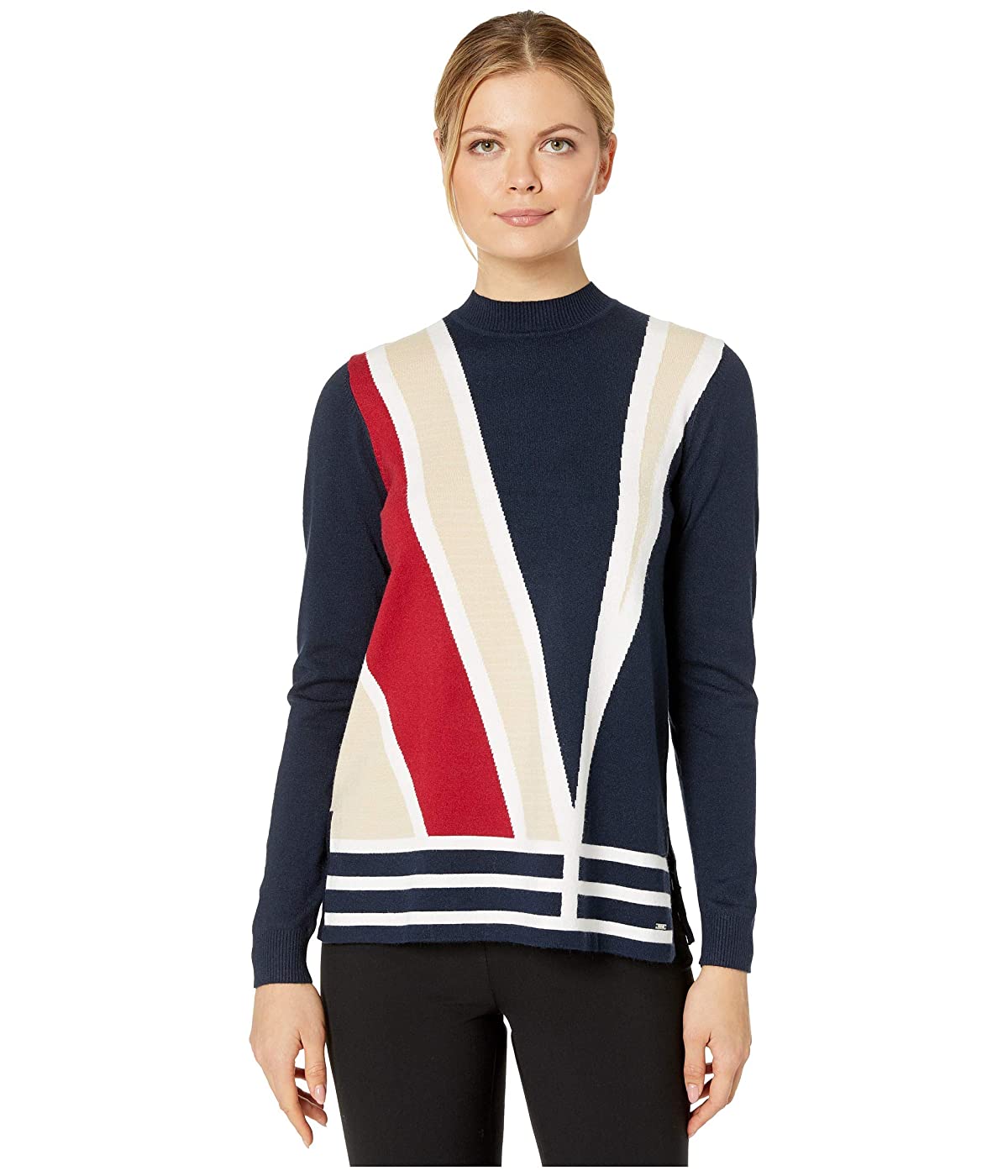 

Свитер FDJ Color Block Front Mock Neck Multi, XS (42)