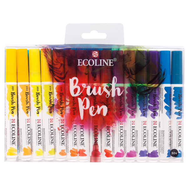 

Набор кистей-ручек Brushpen Ecoline Royal Talens 30 шт. (11509010)