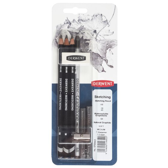 

Набор материалов для графики Derwent Sketching Graphitone 8 предметов (700663) (700663)