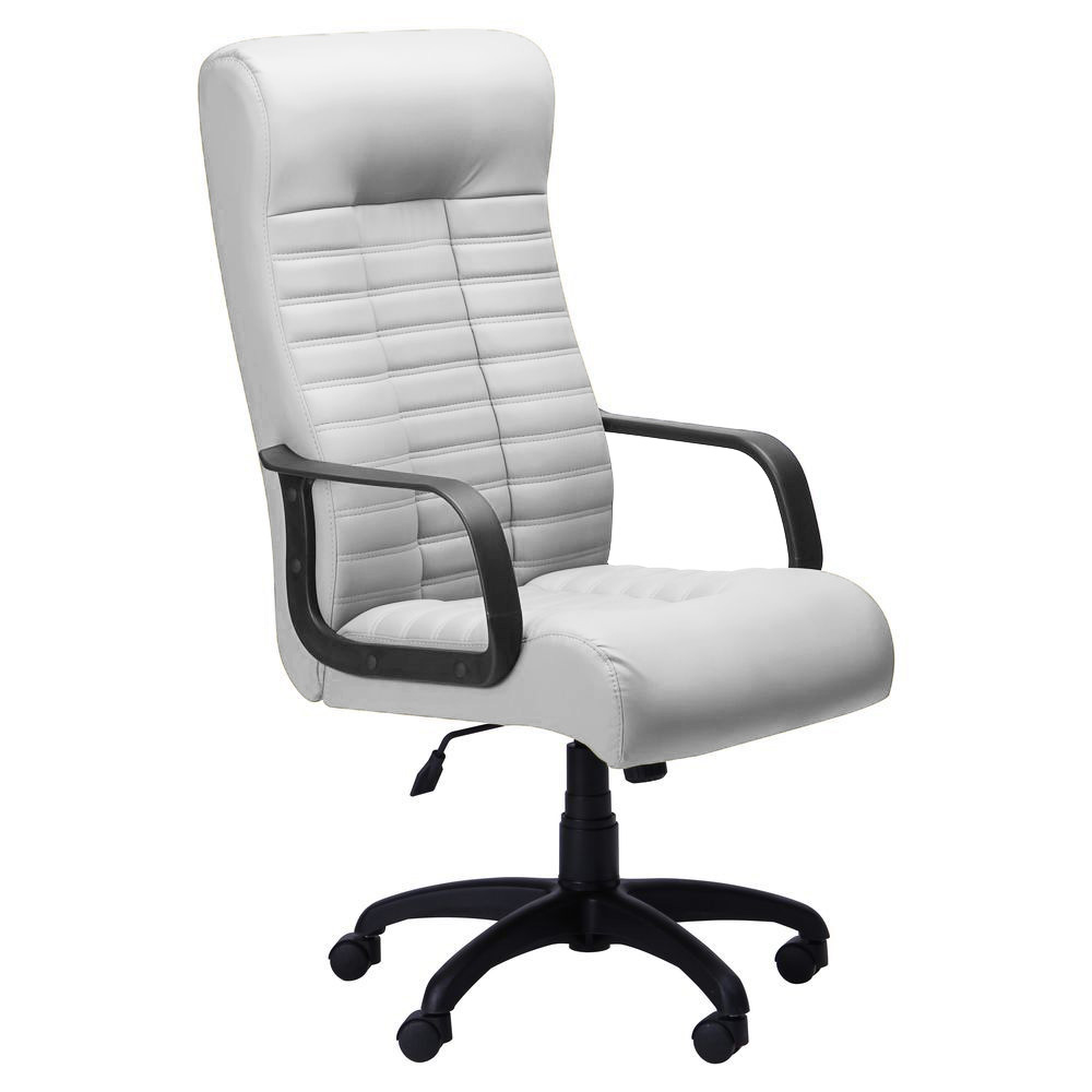 

Кресло офисное Атлетик механизм Tilt, пластик черный/кожзаменитель Неаполь N-50 белый AMF
