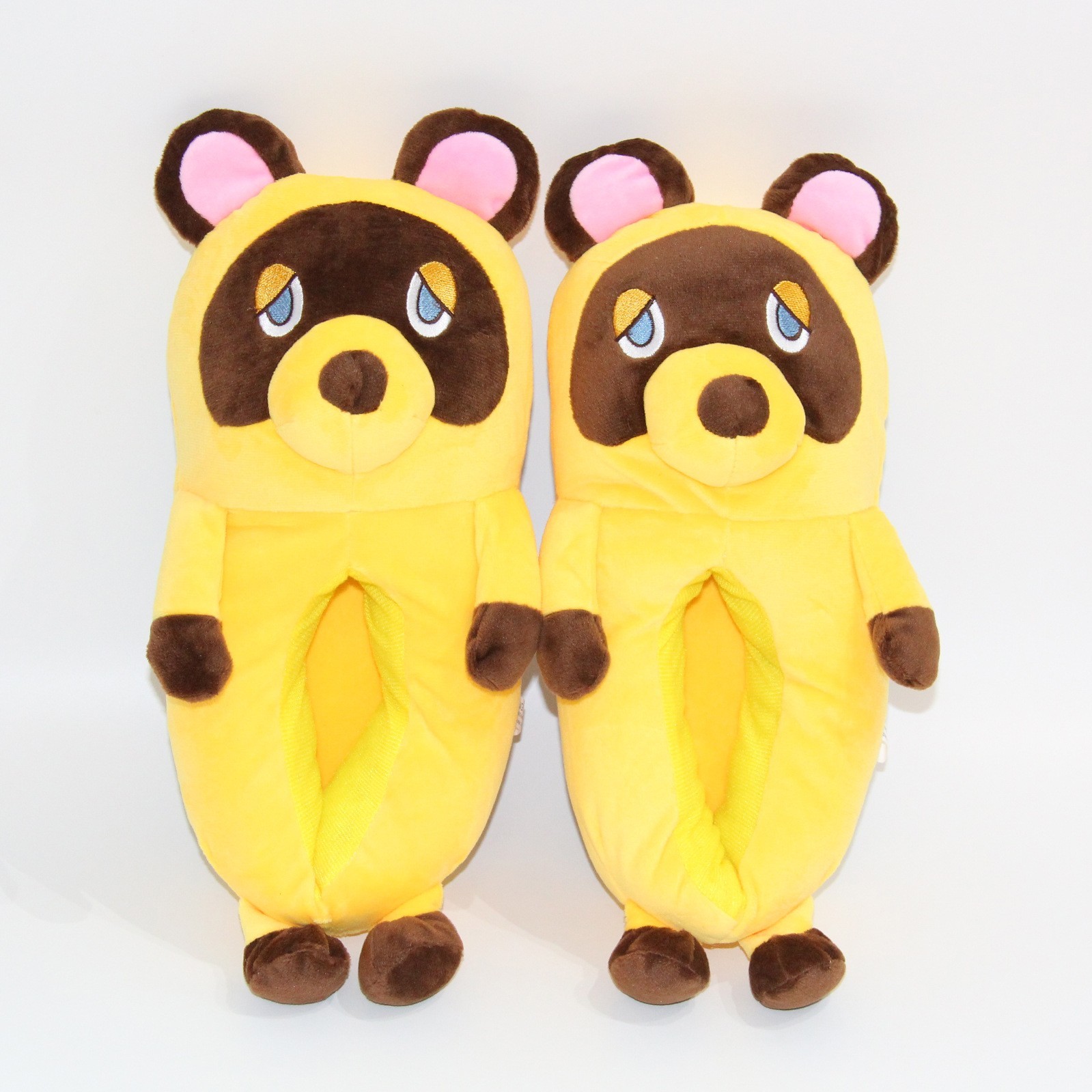 

Тапочки кигуруми енот Kigurumi Домашние Желтые Плюшевые тканевые 35-43 (3078)
