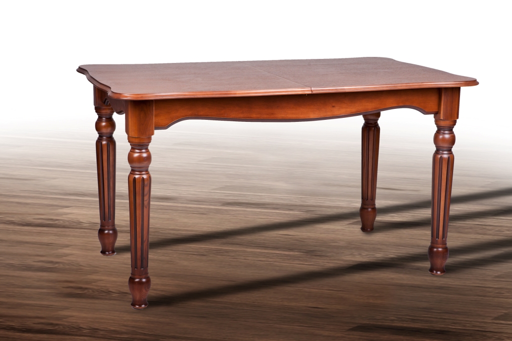 

Стол обеденный раскладной (140+40)/85 см из натурального дерева Венеция Микс Мебель Орех+патина