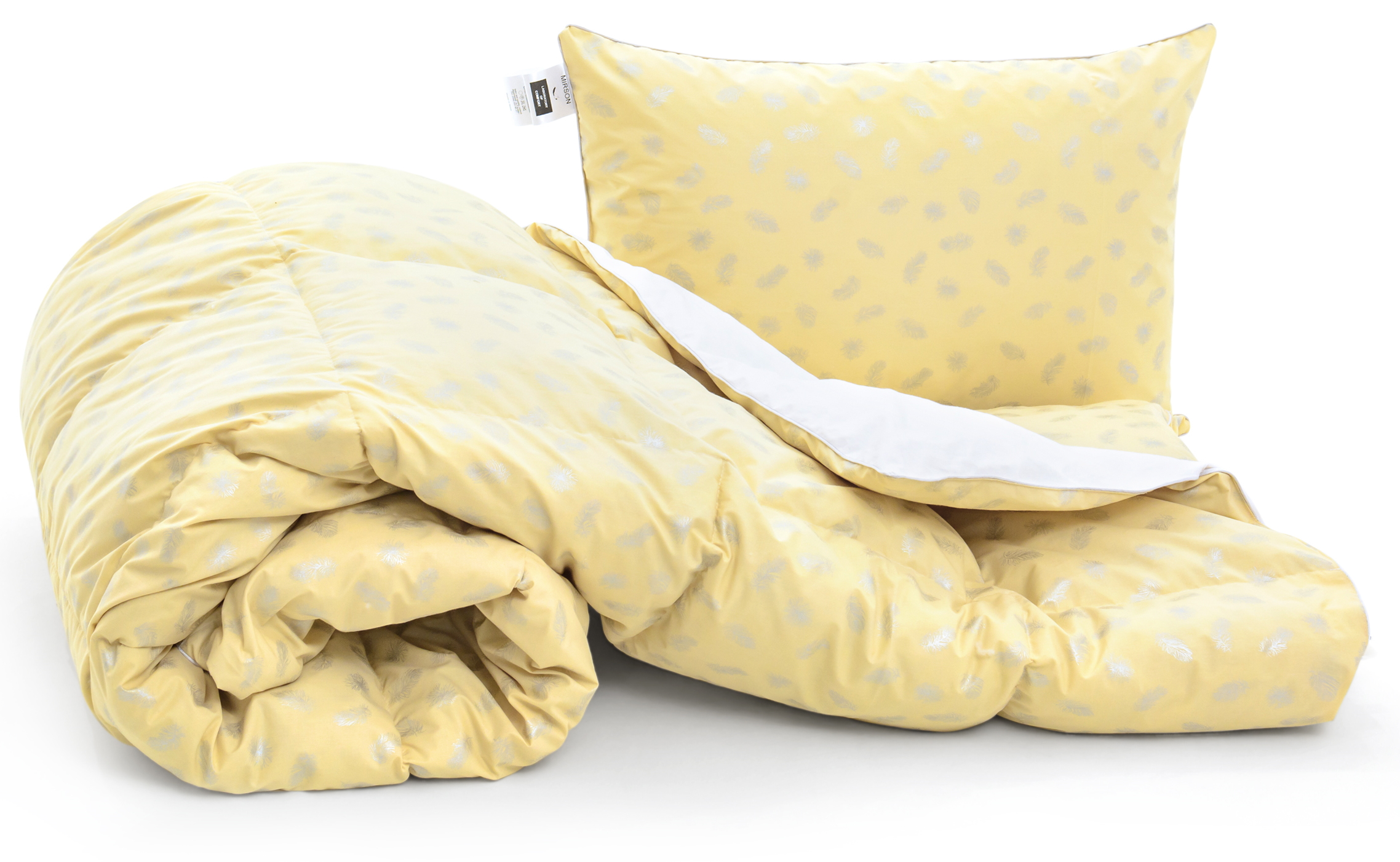 

Набор MirSon Karmen 2176 "Bio-Beige" (одеяло + подушка 50*70 упругая) 140х205 см + 50х70 см италия, био-пух