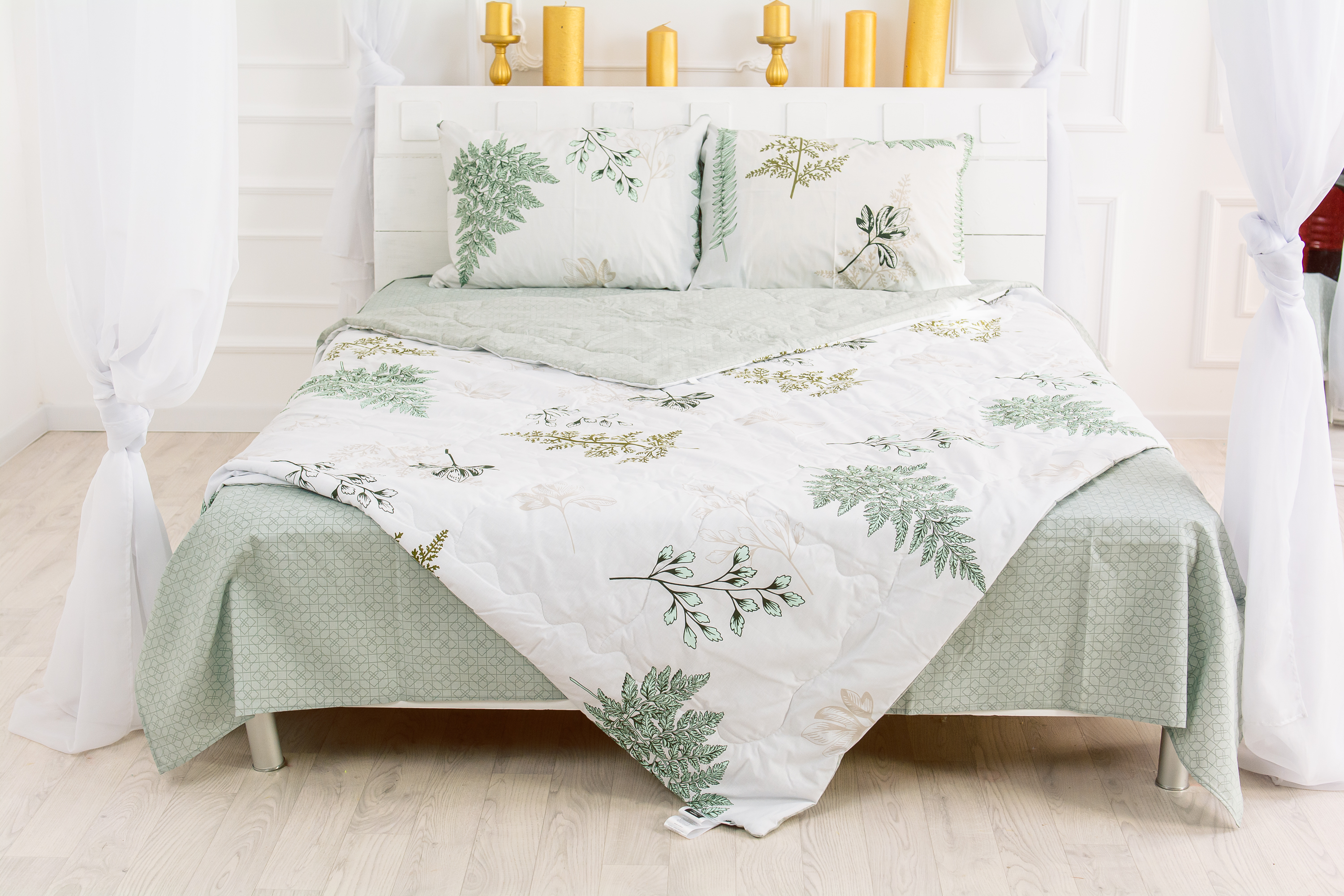 

Набор MirSon №2515 EcoSilk 17-0006 Donata (одеяло + 2 подушки + 2 наволочки + простынь) 200х220 см + 50х70 см + 220х240 см италия, ecosilk
