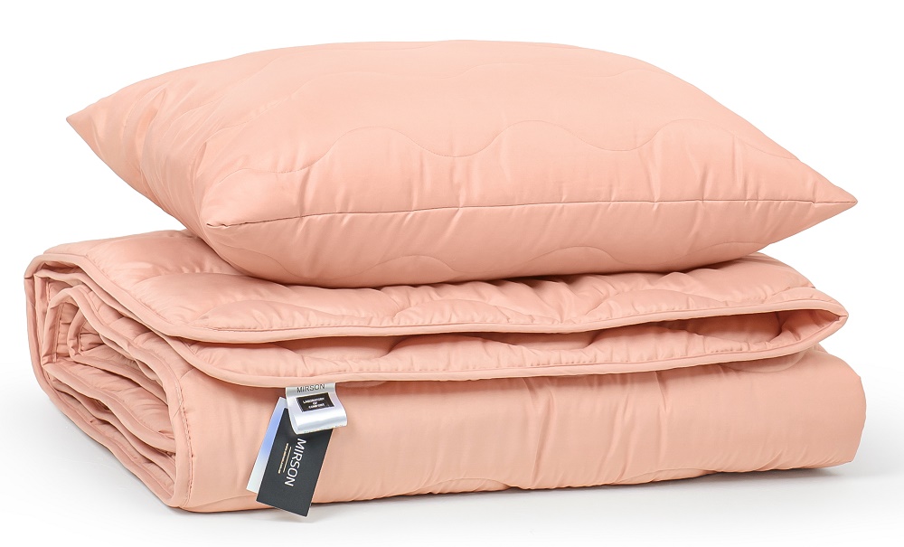 

Набор антиаллергенный MirSon Шелк 1751 Eco Light Coral (одеяло + подушка) 172х205 см + 50х70 см украина, шелк