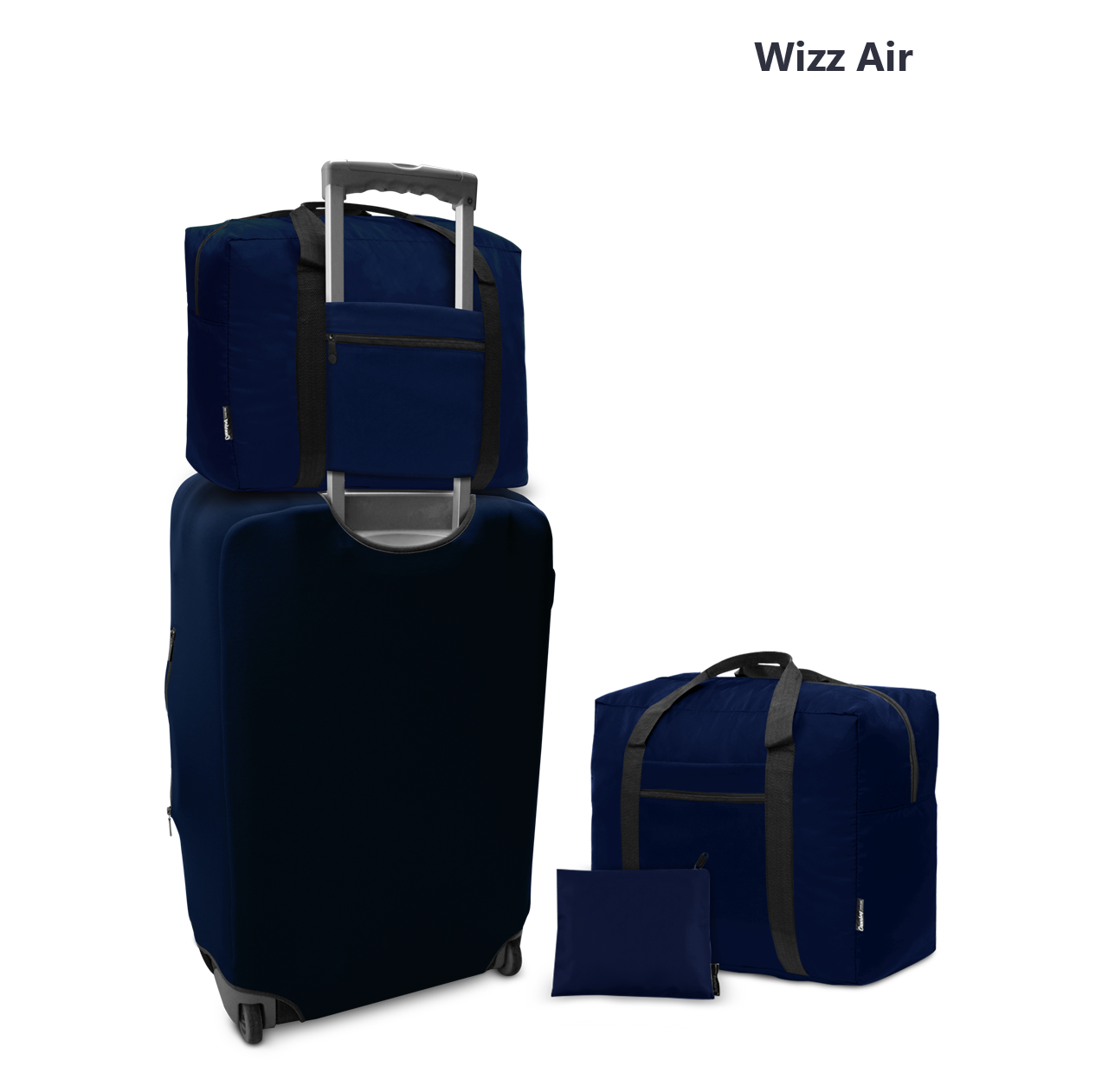

Дорожная сумка для ручной клади Coverbag синяя 40*30*20 см Wizzair