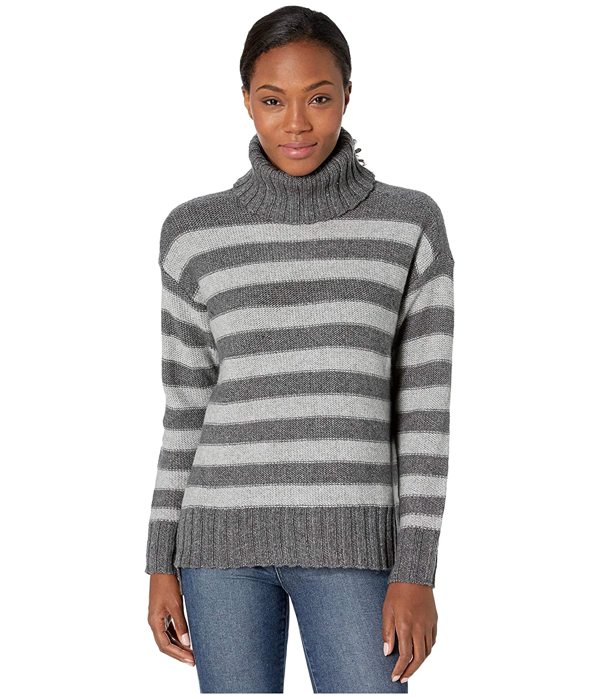 

Свитер ToadCo Audrey T-Neck Heather Grey Stripe, M (46)