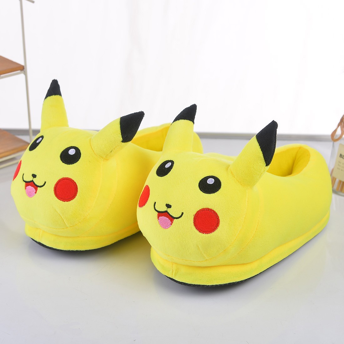 

Тапочки кигуруми Kigurumi Пикачу Покемон Желтые Плюшевые 35-42 (3054)