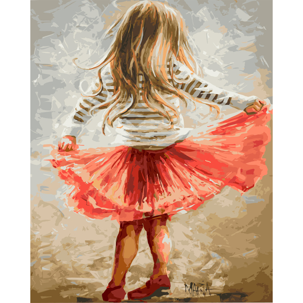

Картина по номерам BrushMe 40*50см Маленькая кокетка (GX9256)