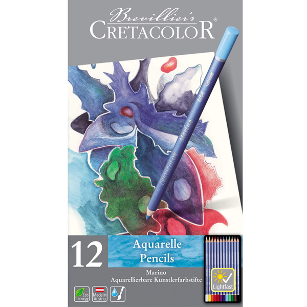 

Набор акварельных карандашей Cretacolor MARINO 12шт. мет. Коробка (90524012) (90524012)